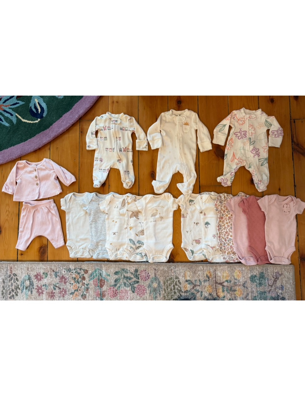 Carter’s footed sleepers and onesies